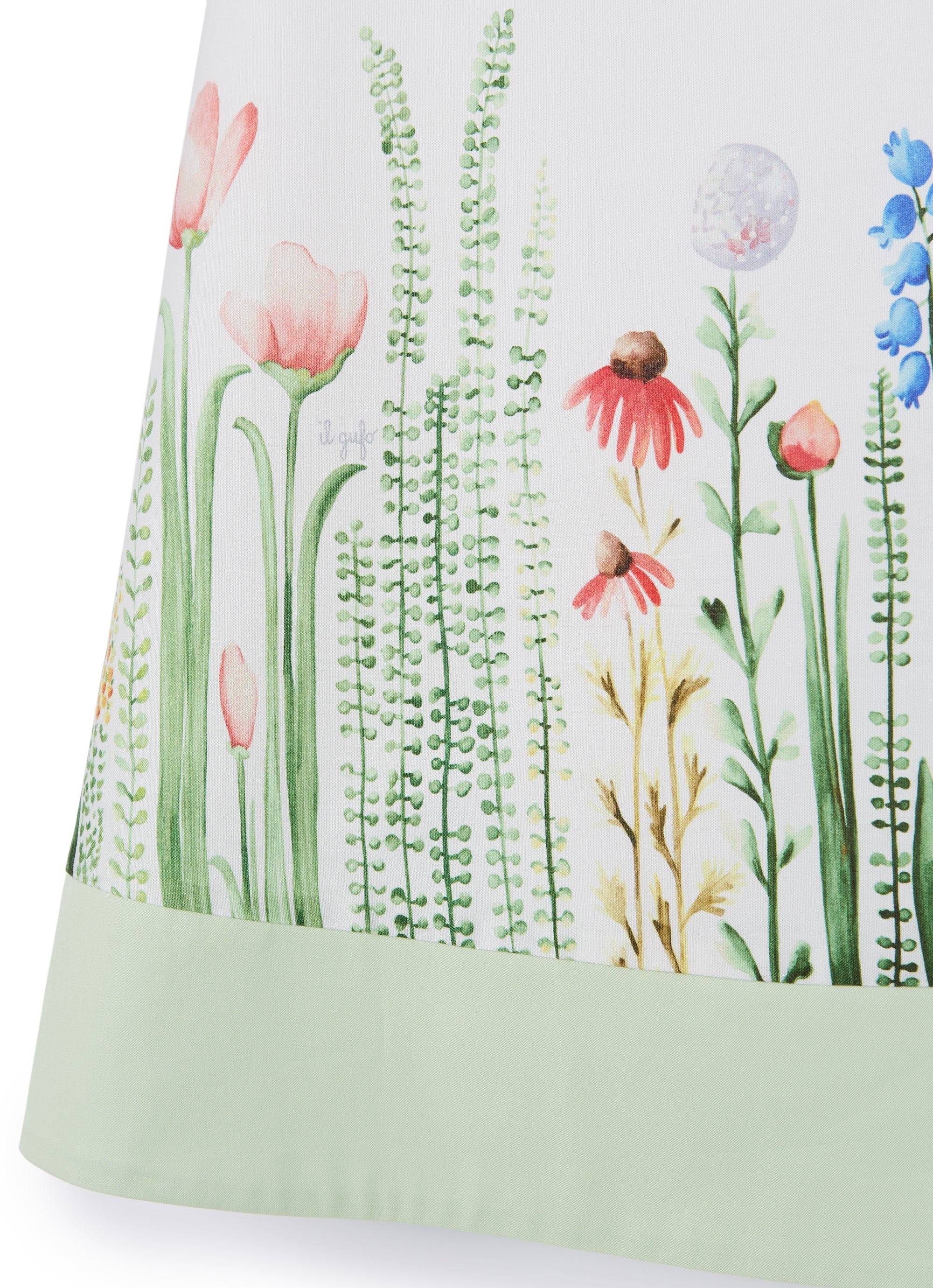 vestito a trapezio con stampa "siepe"