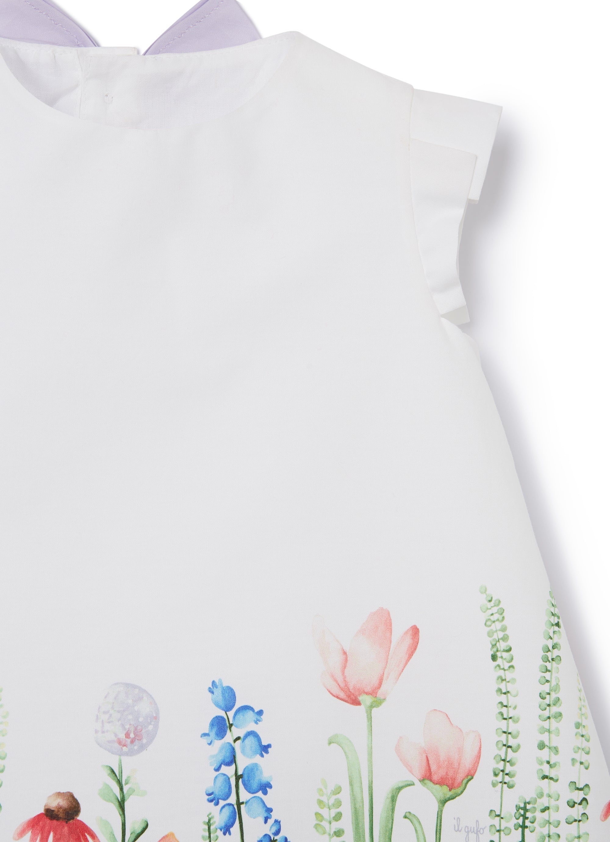 vestito a trapezio con stampa "siepe"