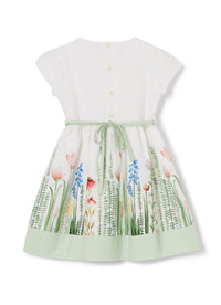 vestito mezza manica con stampa "siepe"