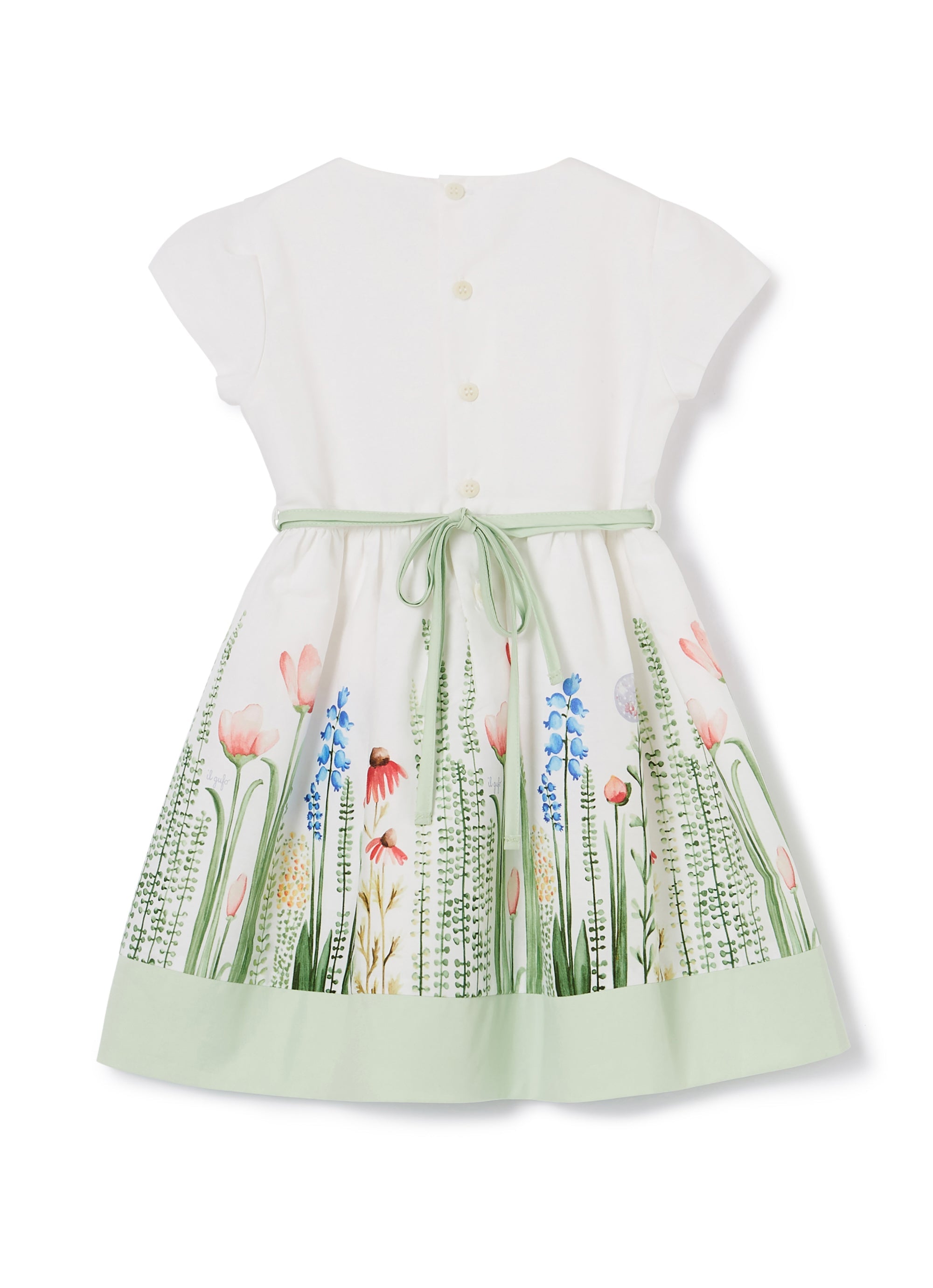 vestito mezza manica con stampa "siepe"