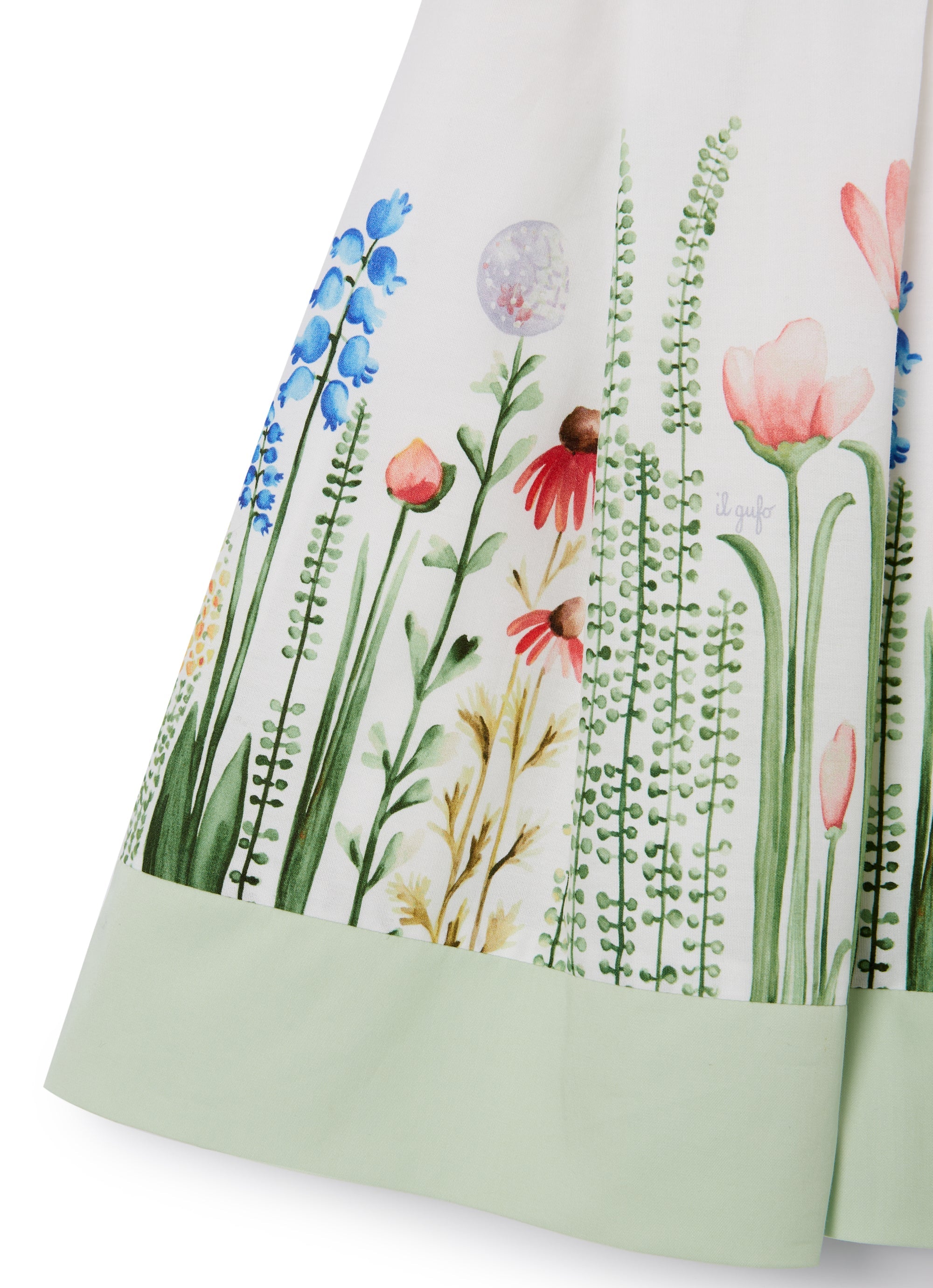 vestito mezza manica con stampa "siepe"