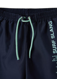 boxer mare bambino con stampa surf
