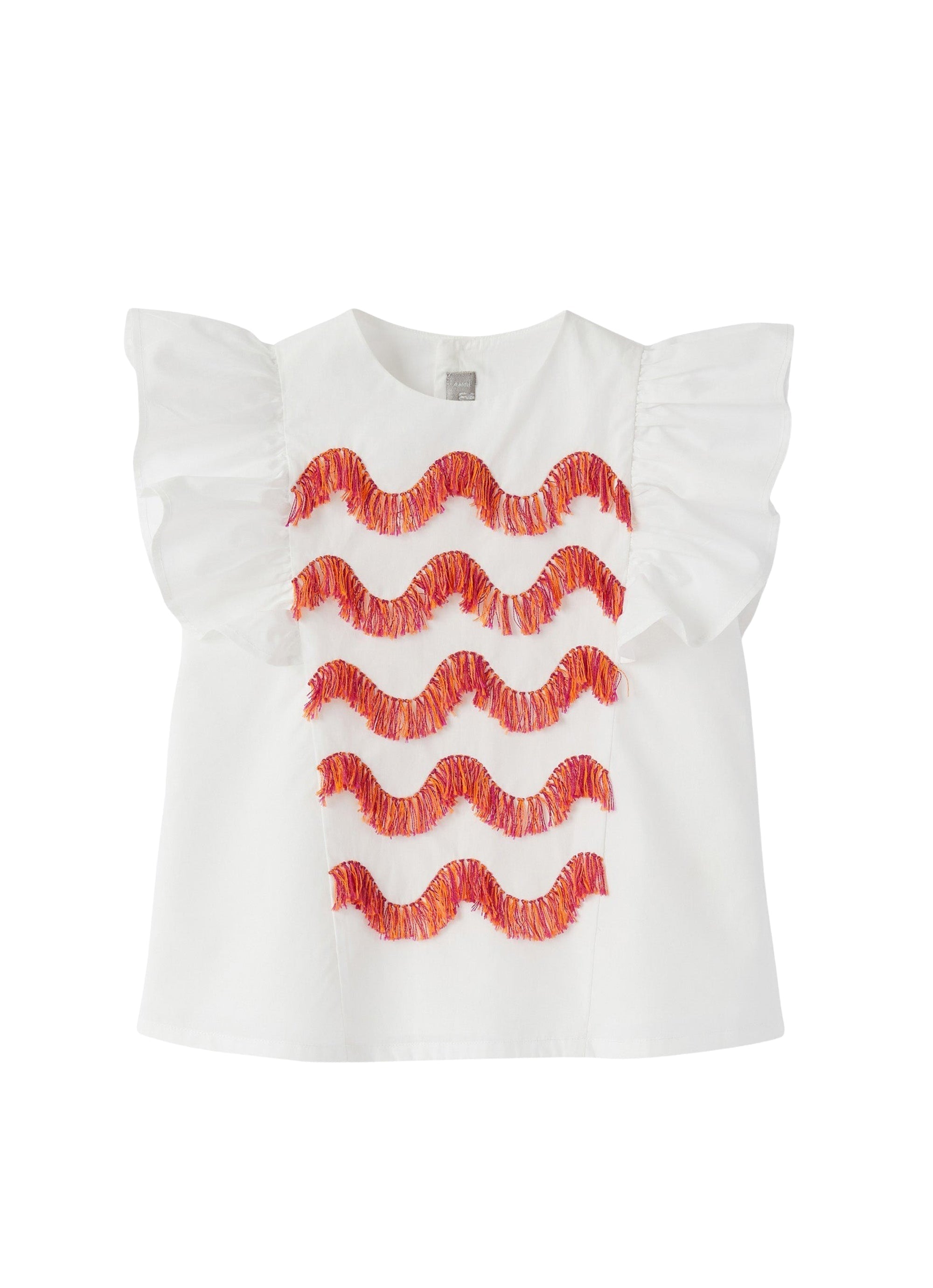 camicia con ricamo fatto a mano