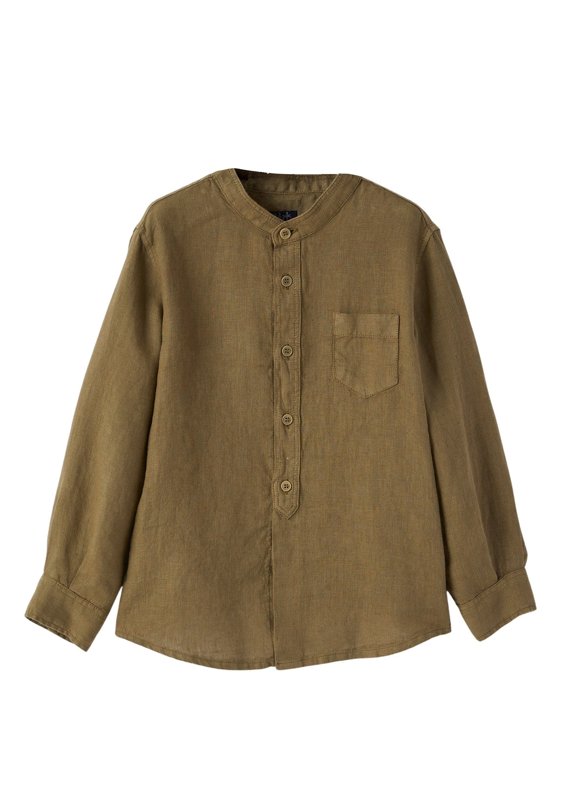 cl016l6006_545 // DOUBLON FUSION /// DOUBLON DEVIENT OK PICS / camicia in lino con collo coreana