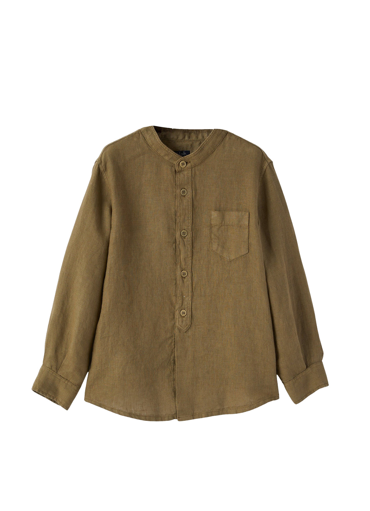 cl016l6006_545 // DOUBLON FUSION /// DOUBLON DEVIENT OK PICS / camicia in lino con collo coreana