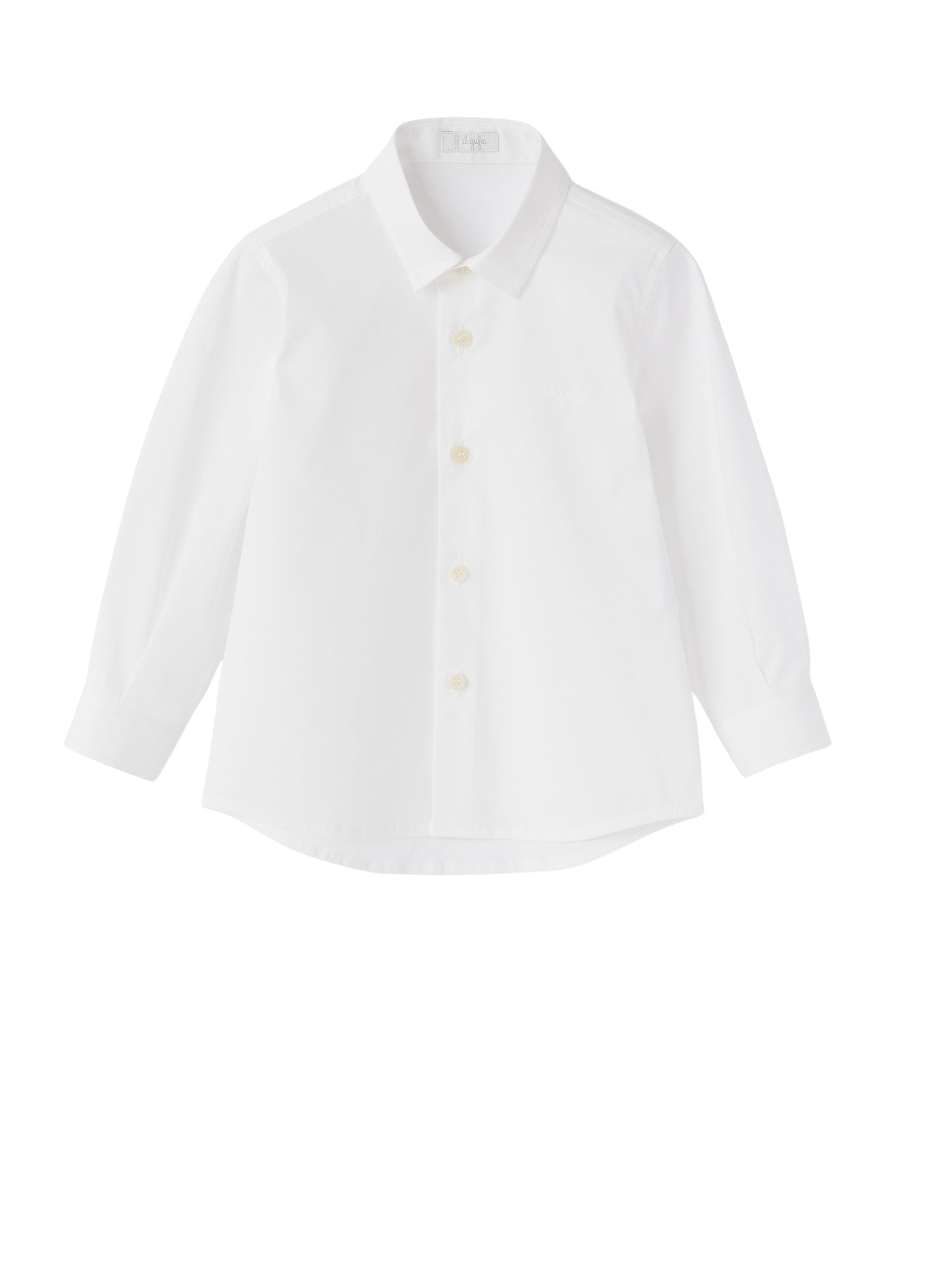 camicia in popeline bianco