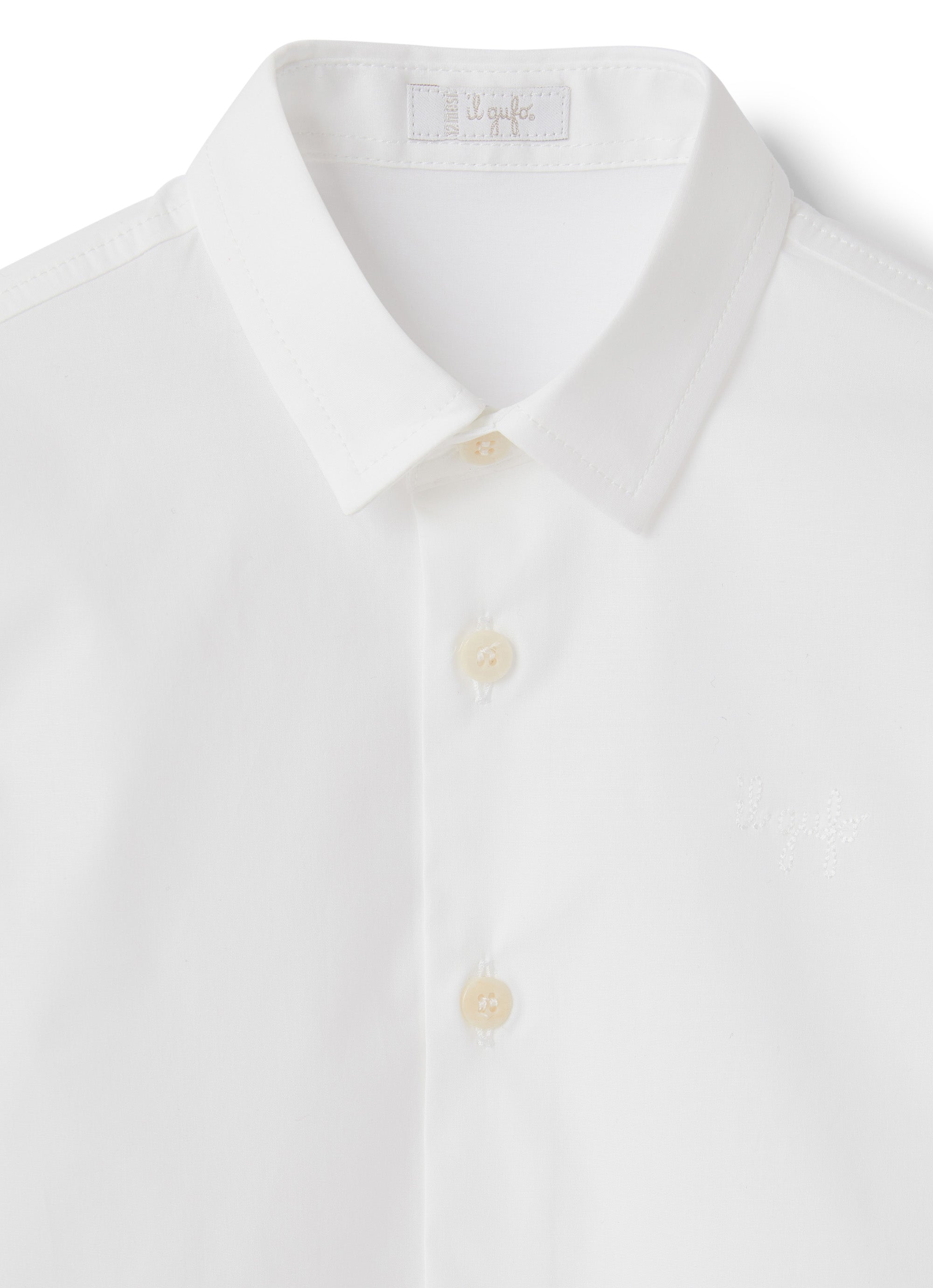 camicia in popeline bianco