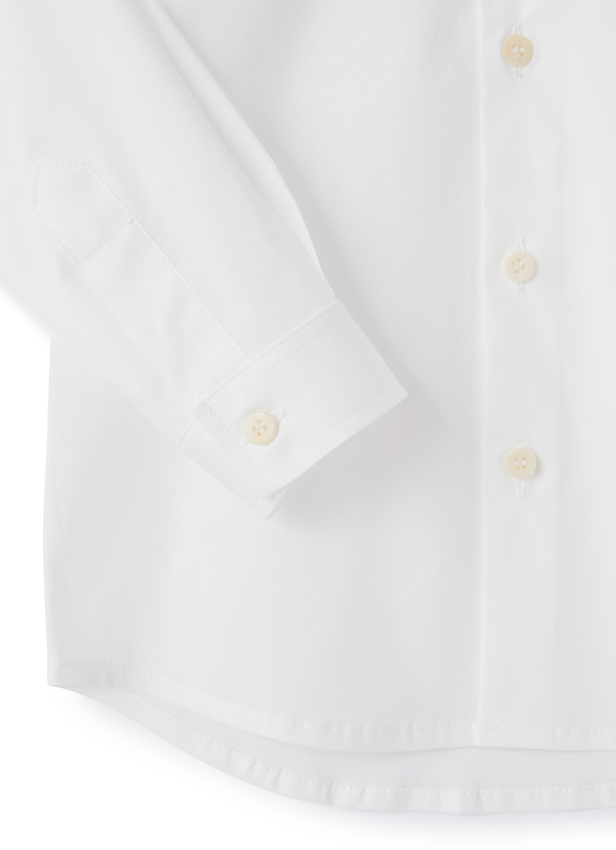camicia in popeline bianco