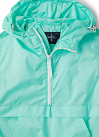 giacca in nylon con cappuccio e zip