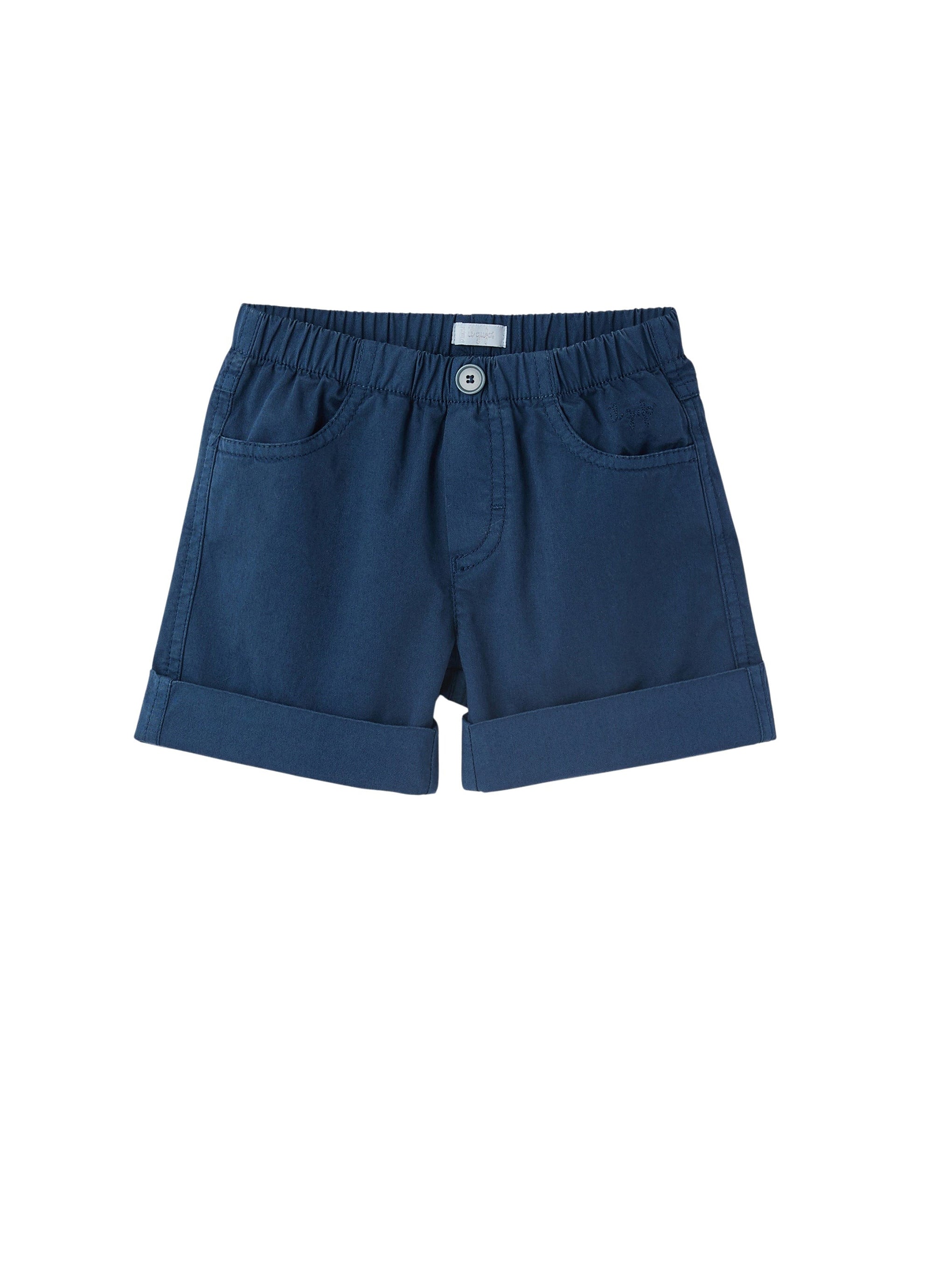 bermuda in gabardine blu