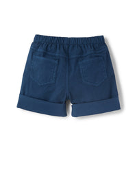 bermuda in gabardine blu