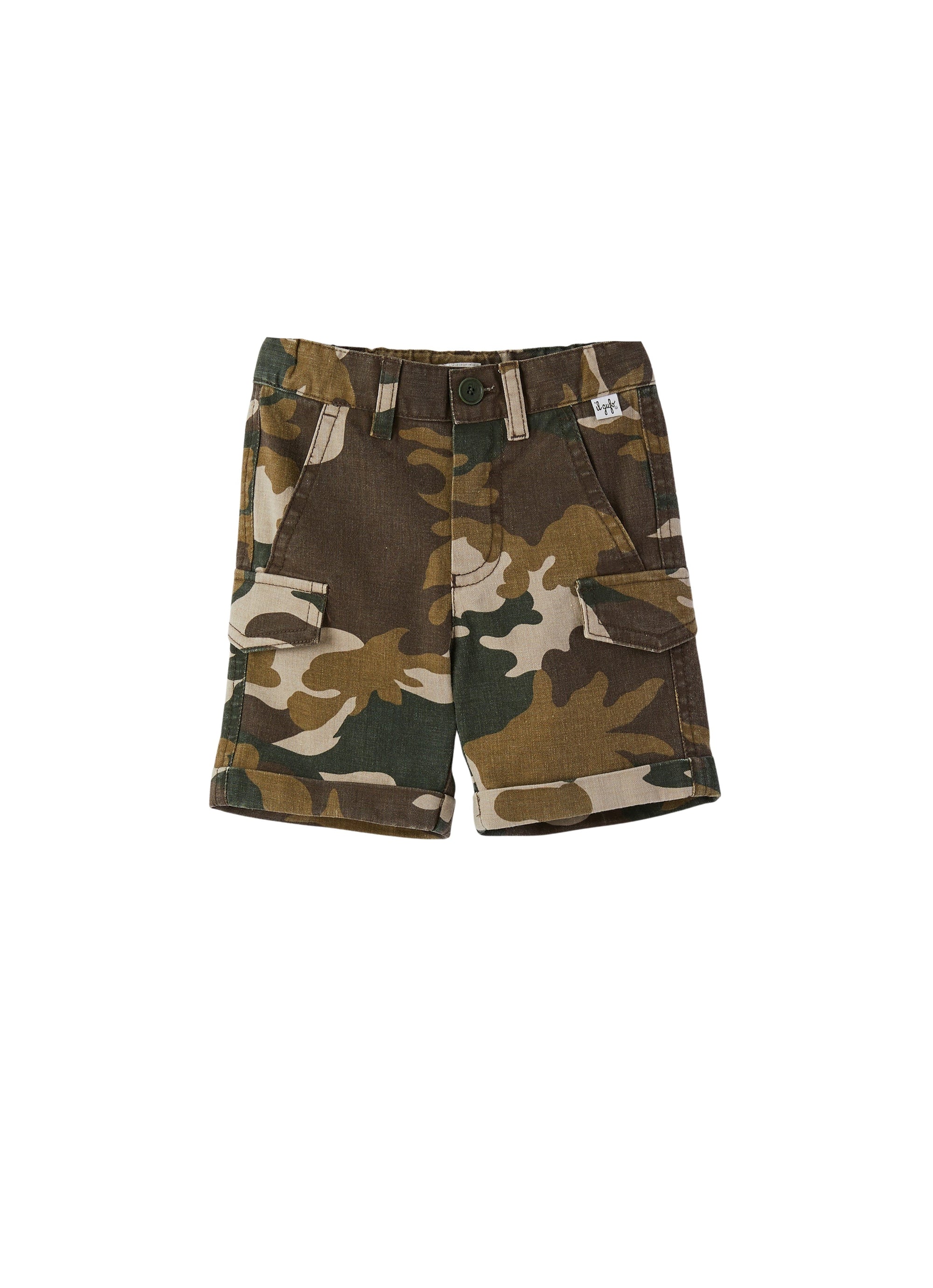 Military canvas Bermuda shorts - Crocodile