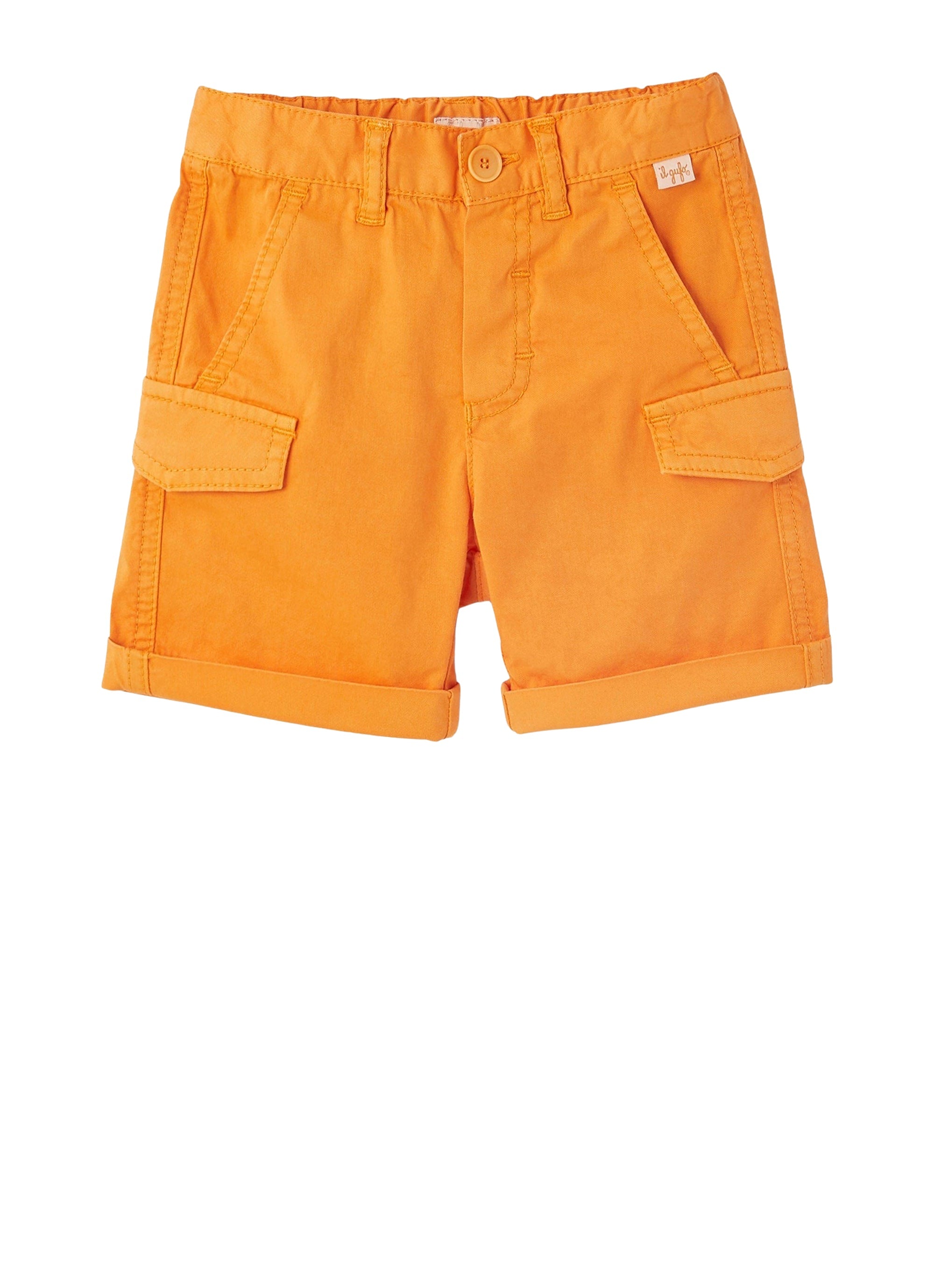bermuda in gabardine arancione