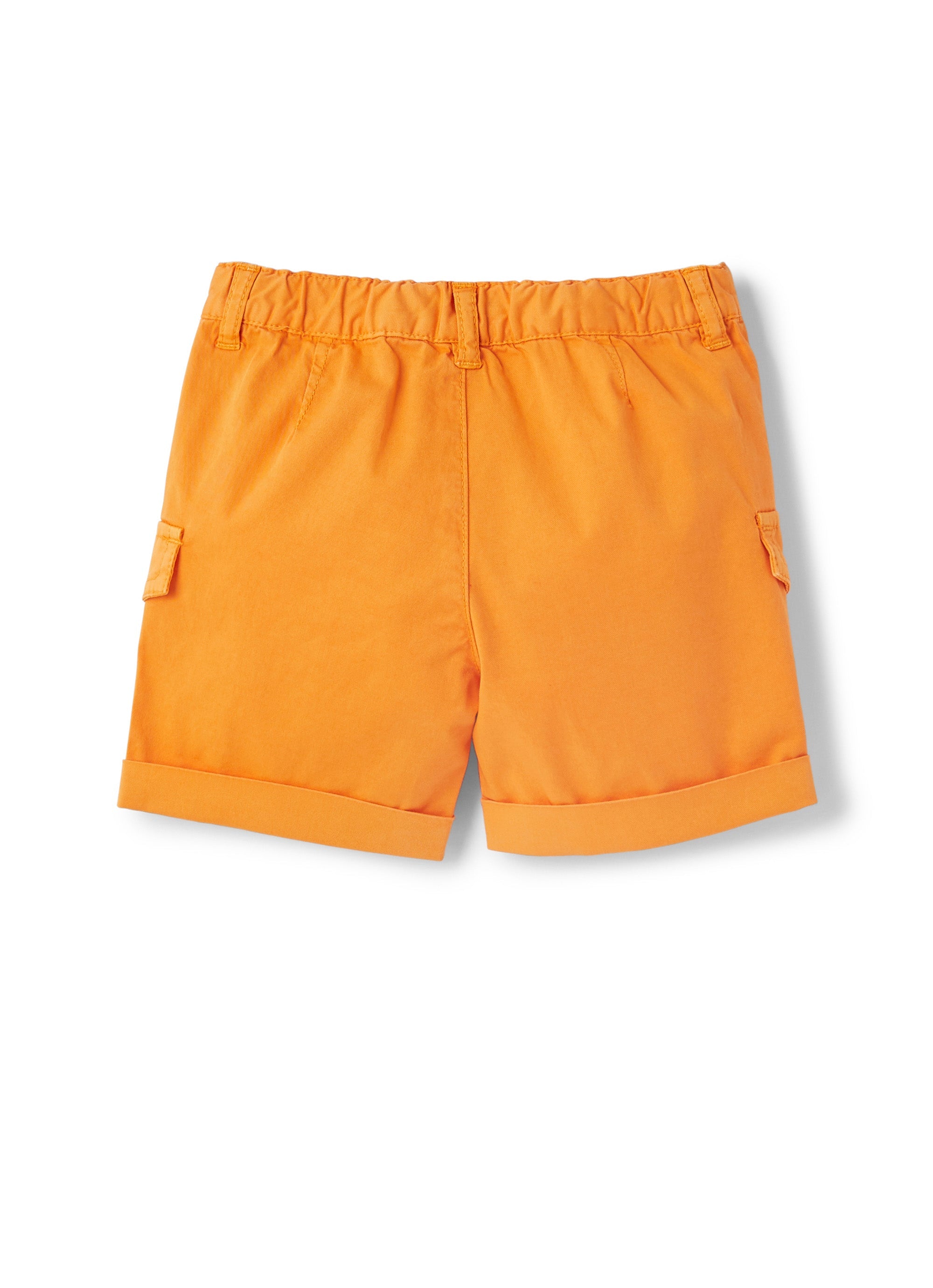 bermuda in gabardine arancione