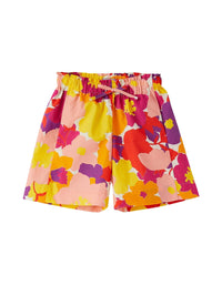 short in popeline di cotone con fantasia esclusiva