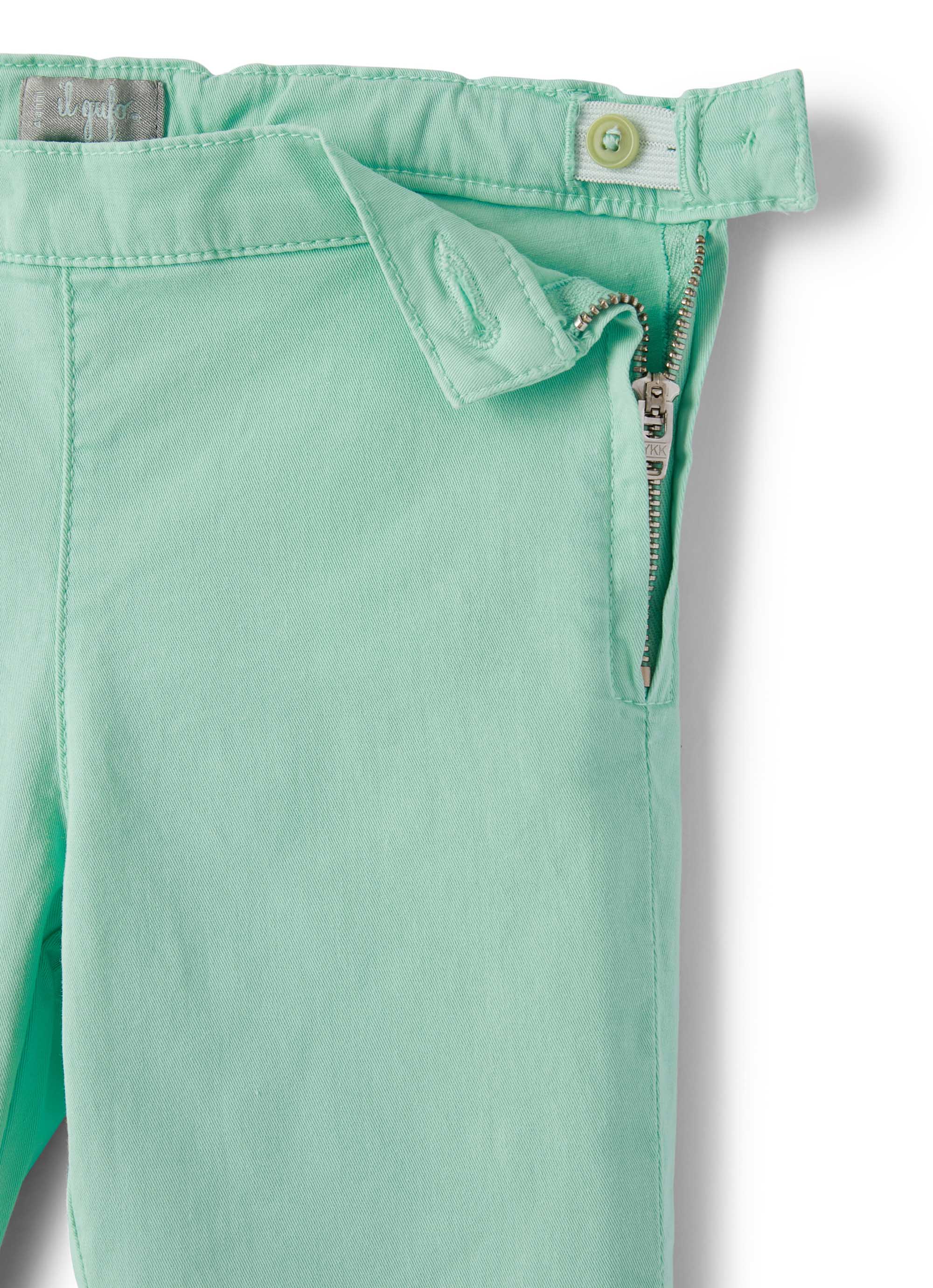 pantalone capri ankle verde acqua
