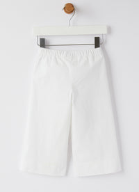 pantalone culotte con elastico in vita