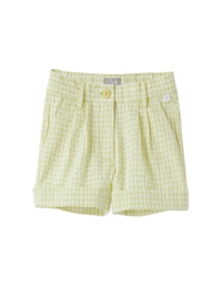 ps008c3125_201 // DOUBLON FUSION /// DOUBLON DEVIENT OK PICS / bermuda giallo in seersucker di cotone