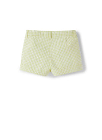 ps008c3125_201 // DOUBLON FUSION /// DOUBLON DEVIENT OK PICS / bermuda giallo in seersucker di cotone