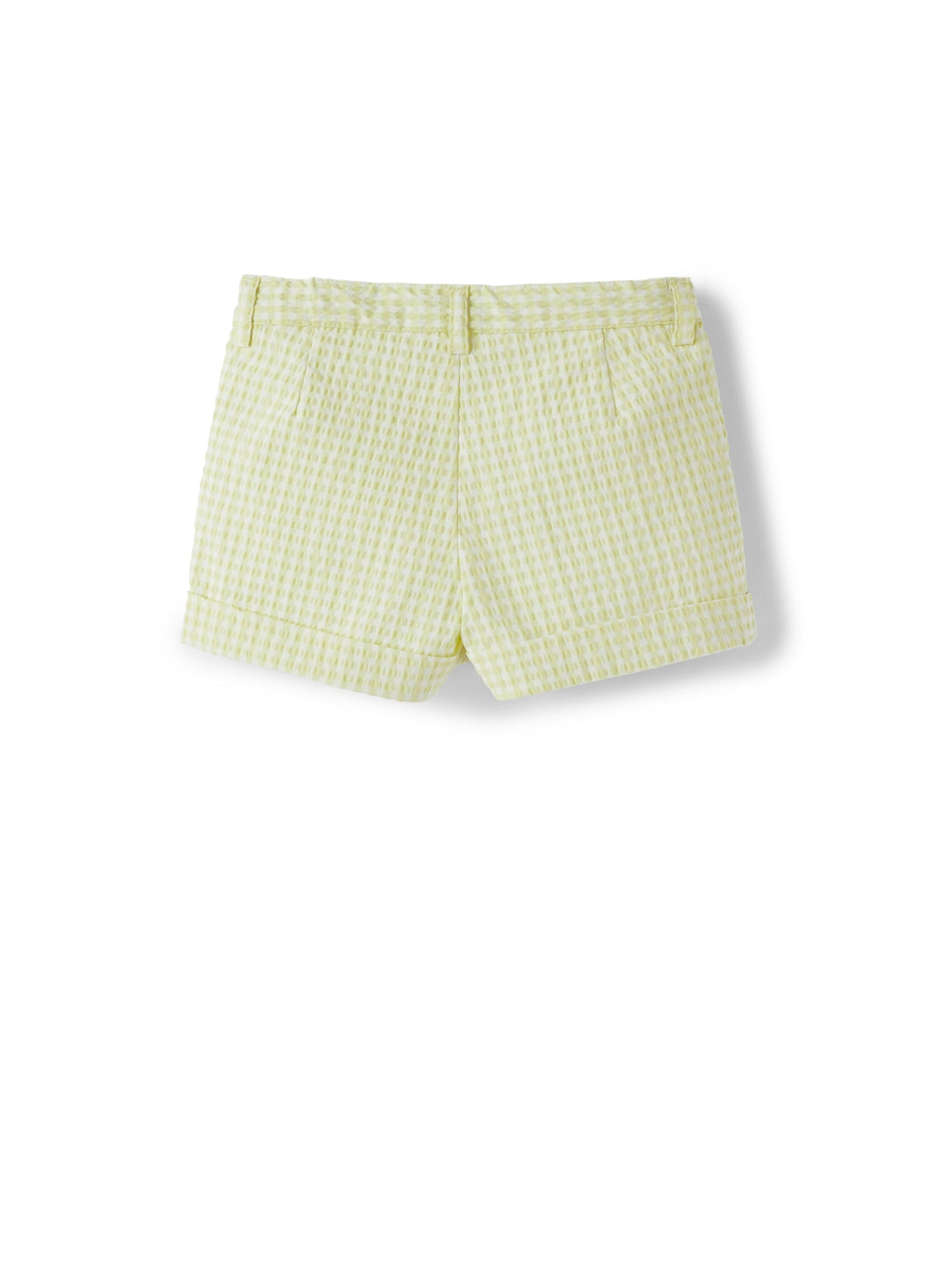 ps008c3125_201 // DOUBLON FUSION /// DOUBLON DEVIENT OK PICS / bermuda giallo in seersucker di cotone
