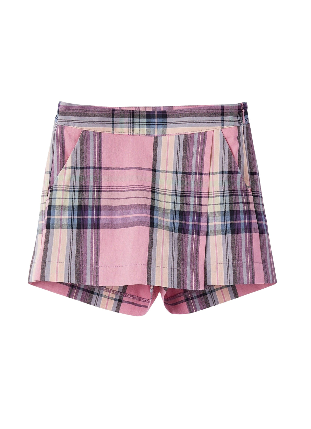 ps038c3124_626 // DOUBLON FUSION /// DOUBLON DEVIENT OK PICS / shorts in cotone madras rosa