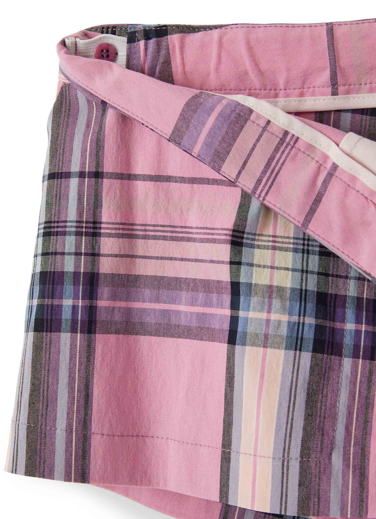 ps038c3124_626 // DOUBLON FUSION /// DOUBLON DEVIENT OK PICS / shorts in cotone madras rosa