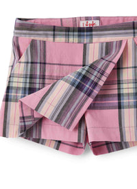 ps038c3124_626 // DOUBLON FUSION /// DOUBLON DEVIENT OK PICS / shorts in cotone madras rosa