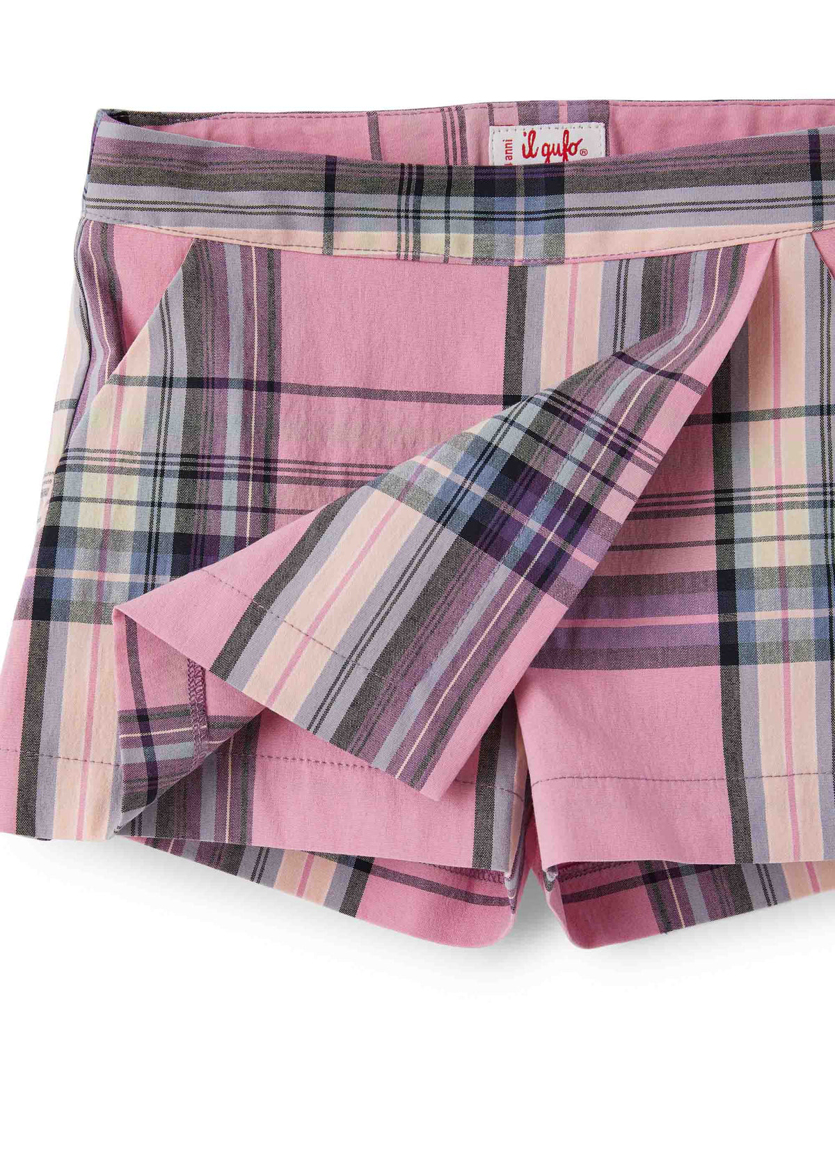 ps038c3124_626 // DOUBLON FUSION /// DOUBLON DEVIENT OK PICS / shorts in cotone madras rosa