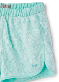 short sportivo in cotone traforato