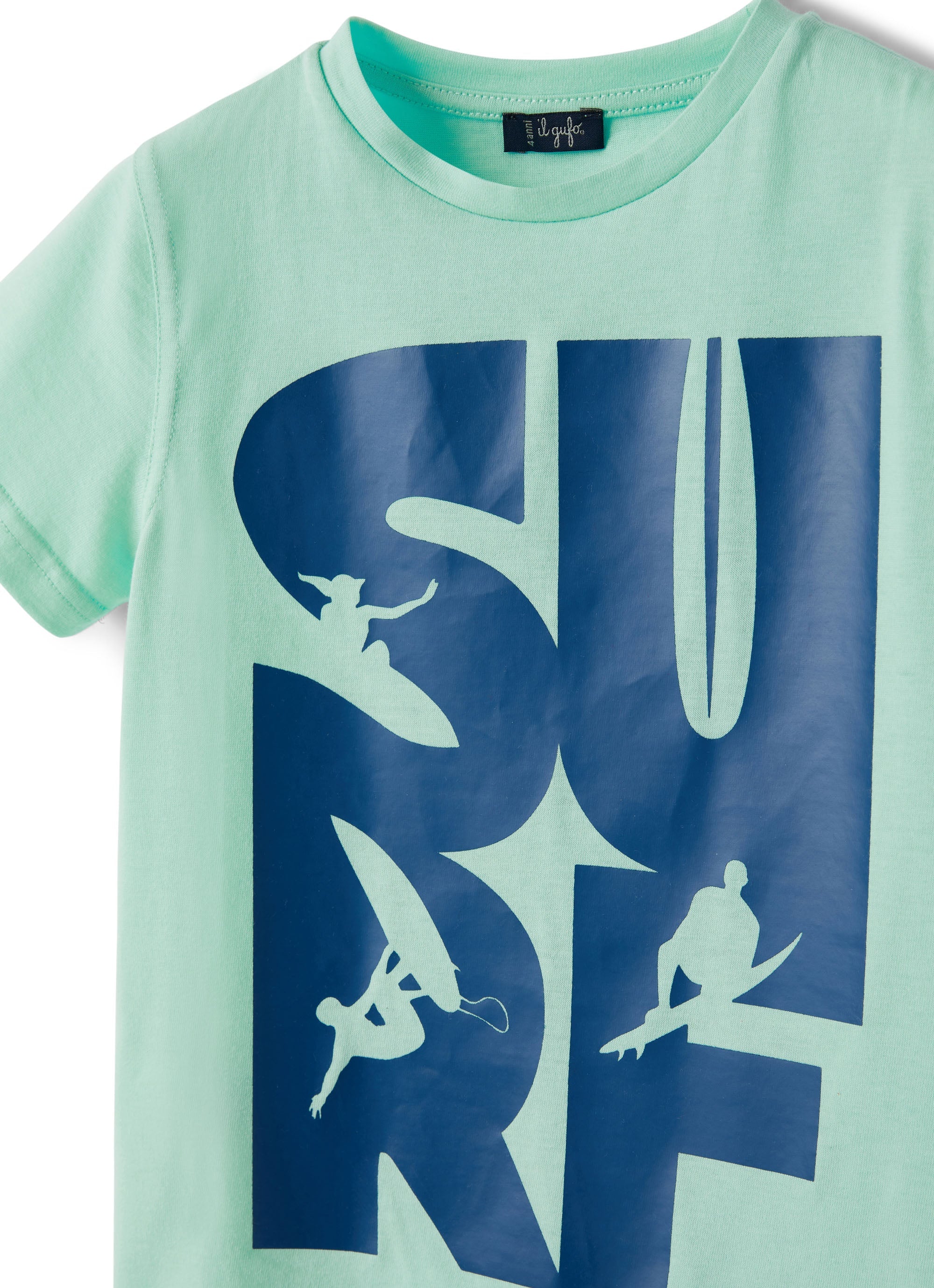 t-shirt manica corta con stampa surf