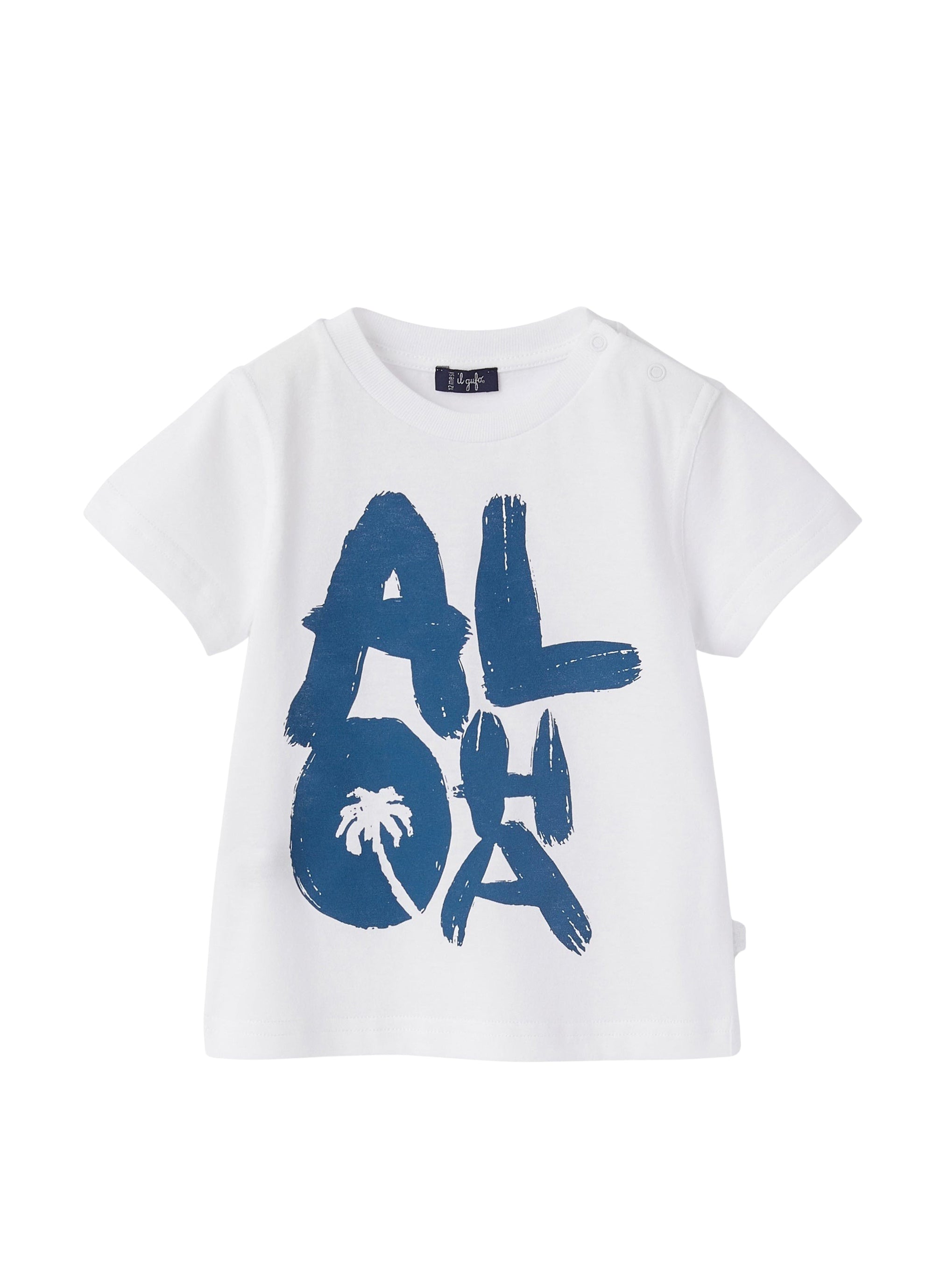 t-shirt manica corta con stampa aloha
