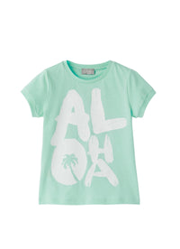 t-shirt manica corta con stampa aloha