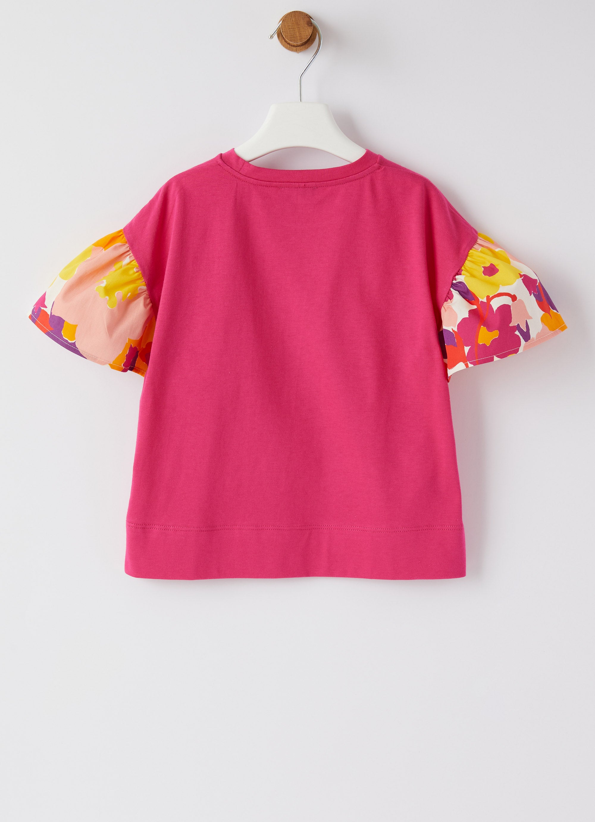 T-shirt with ruffled sleeves - Pitaya & Aragosta