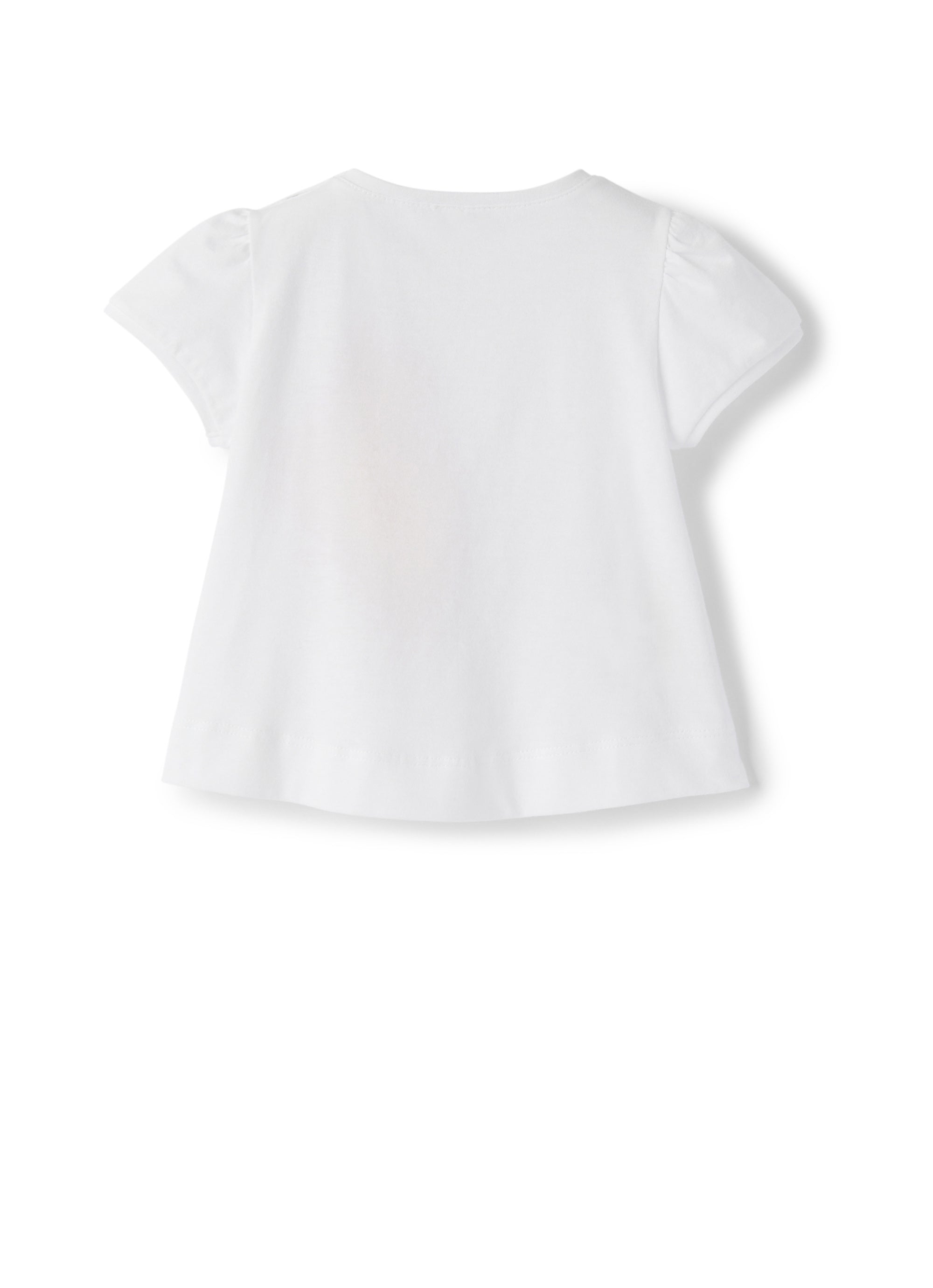t-shirt manica corta con stampa pappagallo