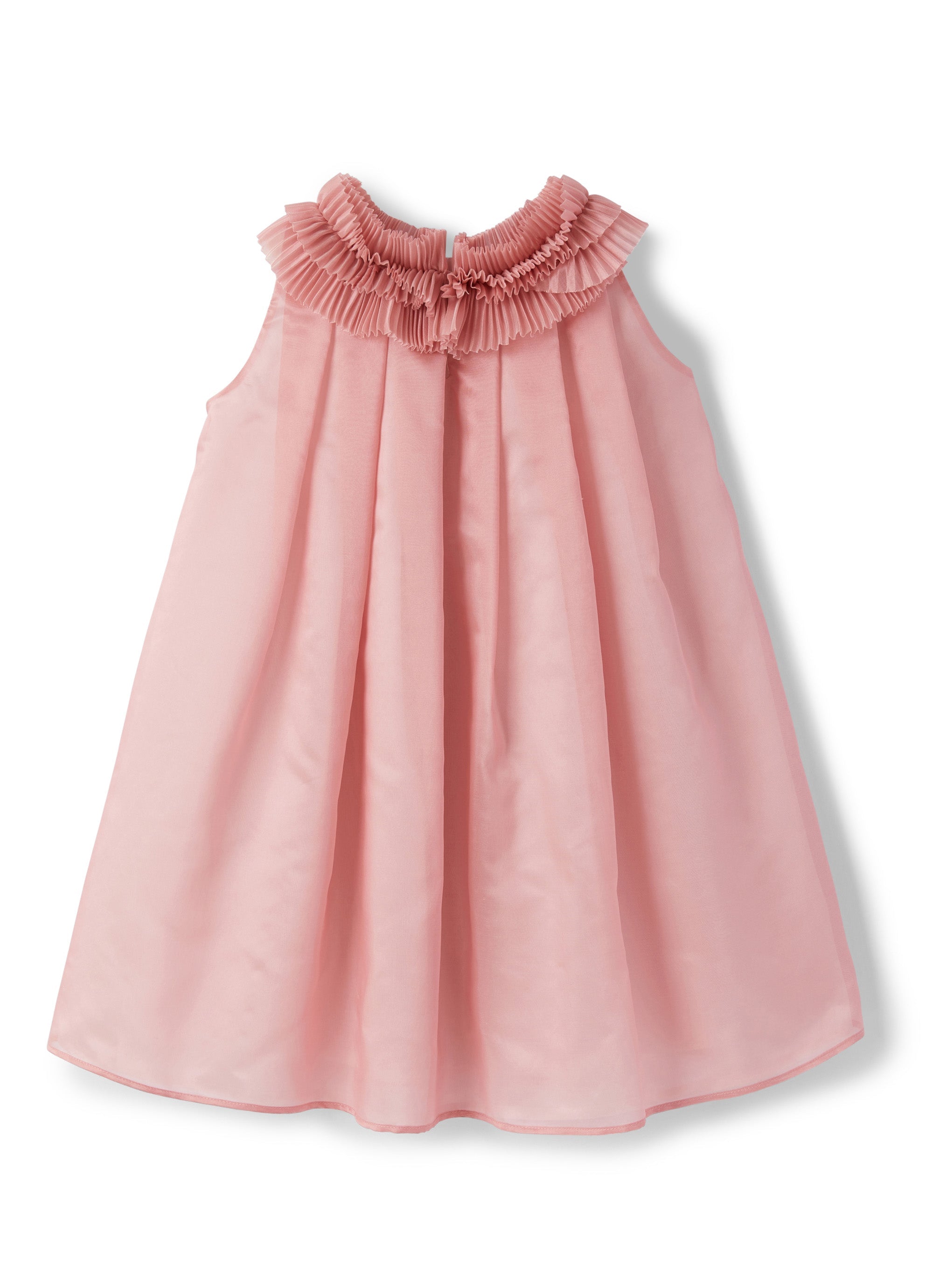 abito smanicato in organza