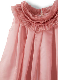 abito smanicato in organza