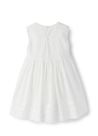 vestito smanicato con ricamo fatto a mano