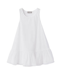 vestito sportivo smanicato in cotone traforato