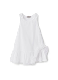 vestito sportivo smanicato in cotone traforato