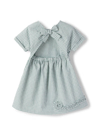 vestito manica corta con schiena aperta