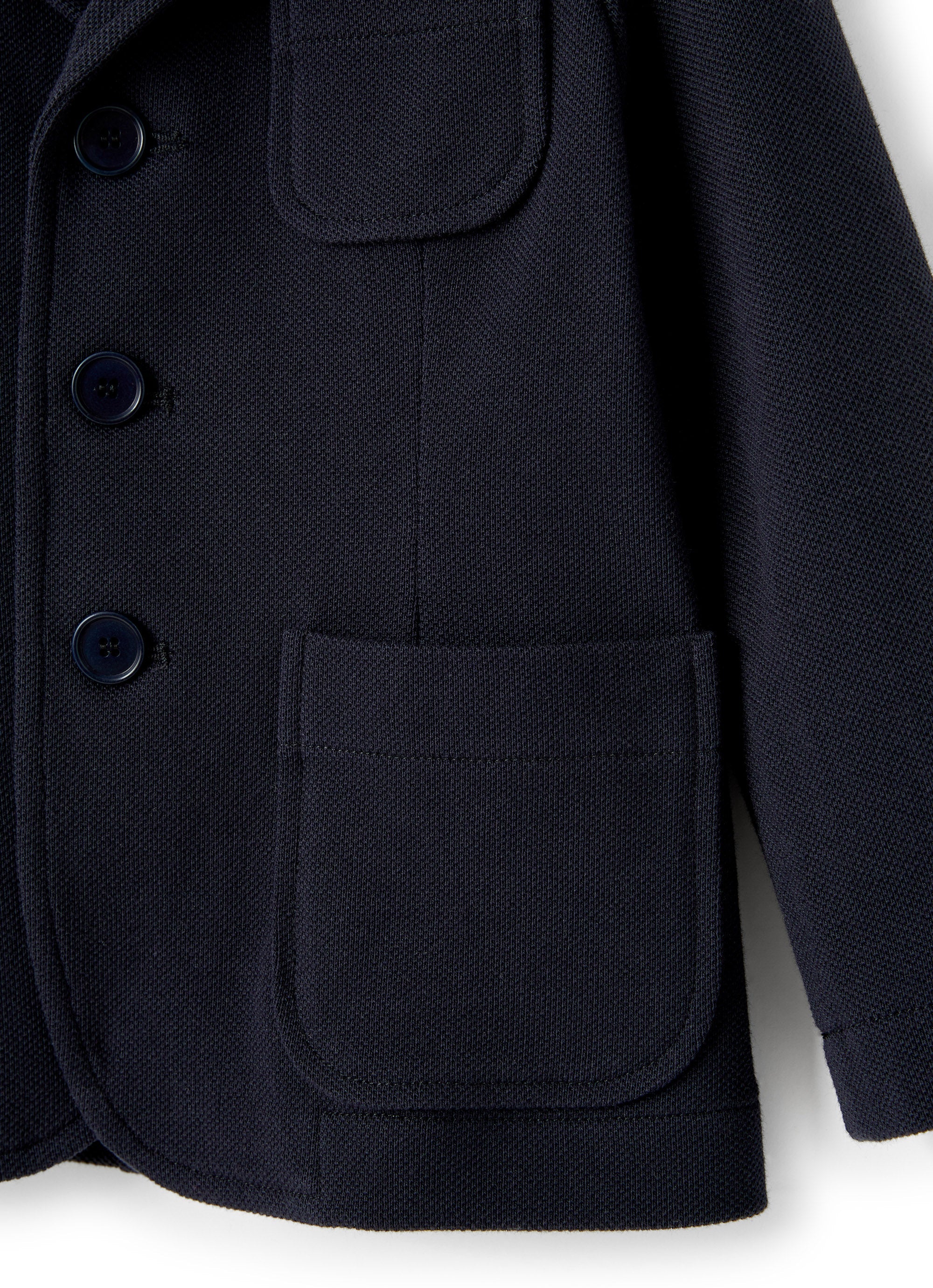 Blazer da bambino in cotone piquet
