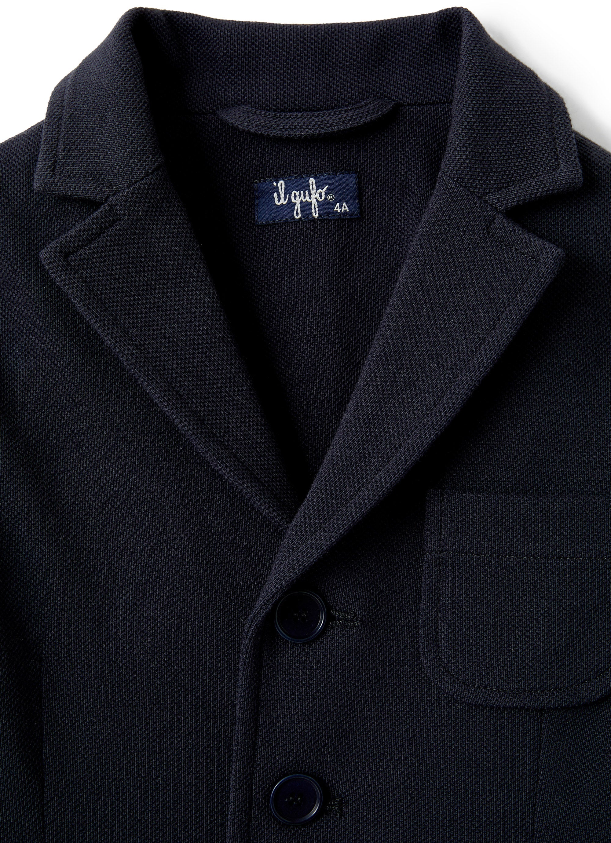 Blazer da bambino in cotone piquet