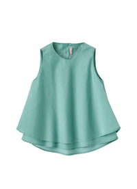 Aqua Green Voile Flared Top
