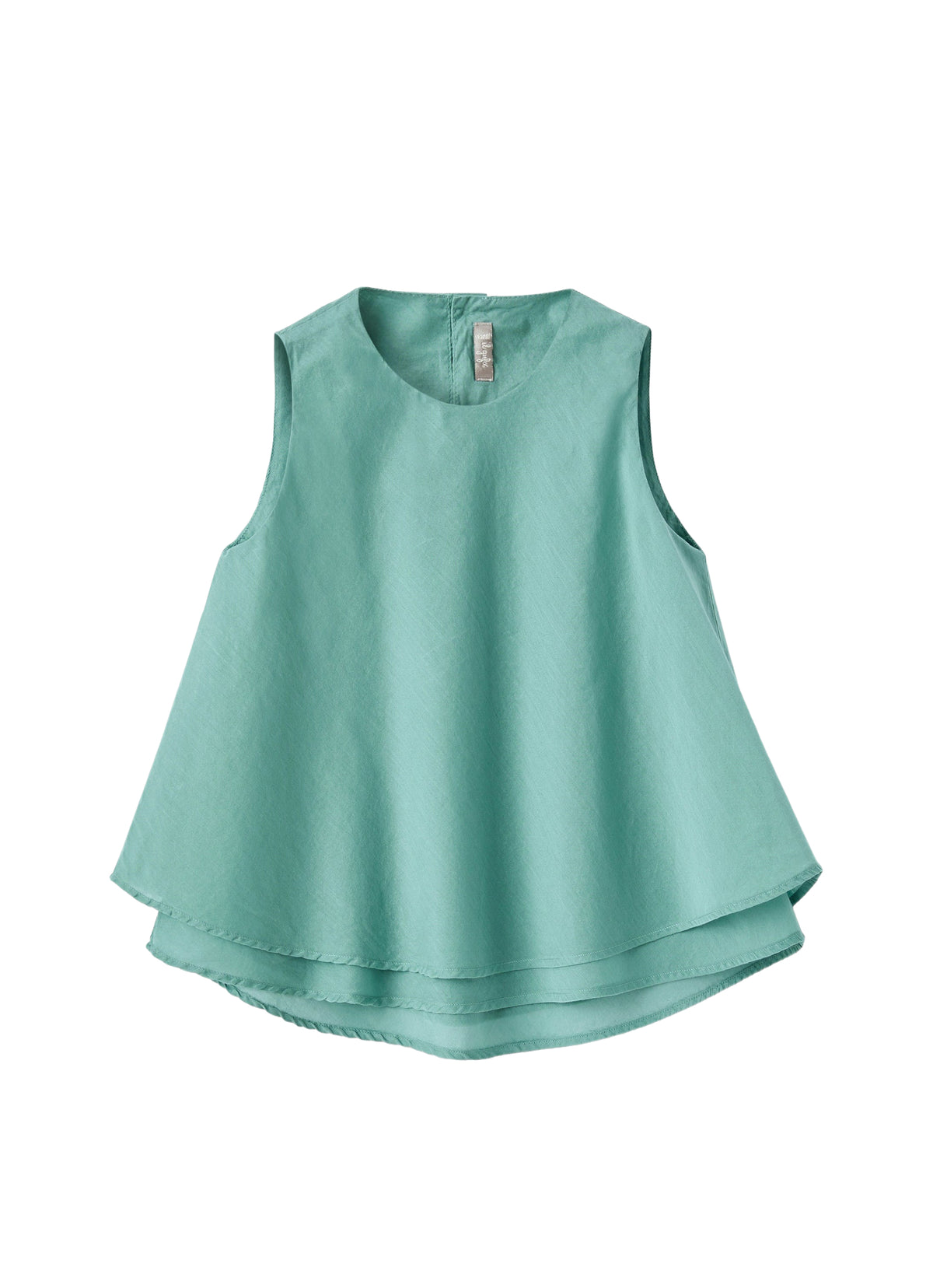 Aqua Green Voile Flared Top