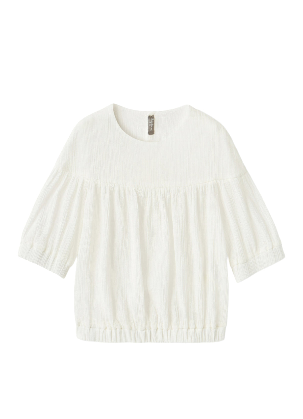 Camicia In Garza Di Cotone Bianca