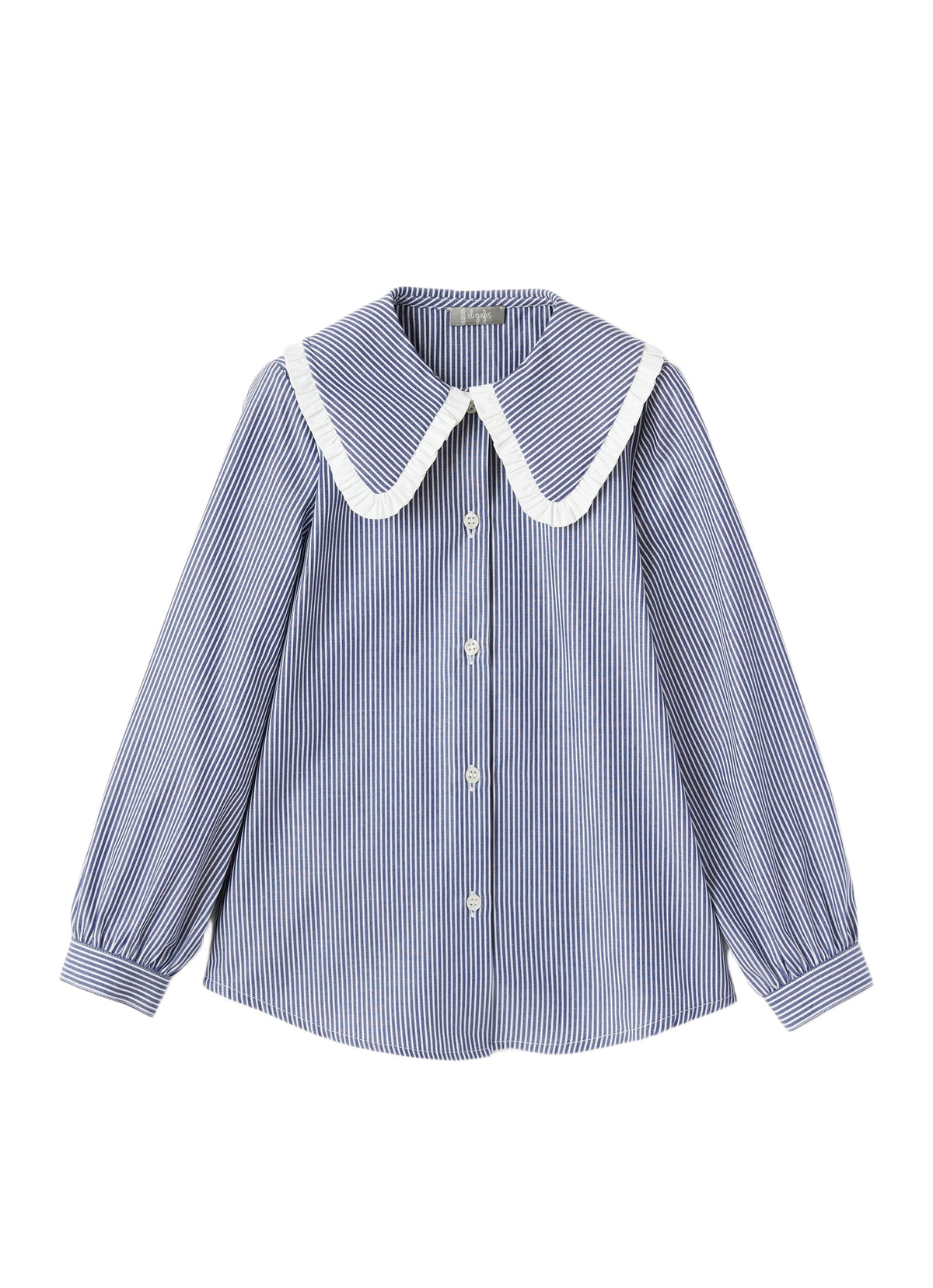 cl219c1052_489 // DOUBLON PAS FUSION /// DOUBLON DEVIENT OK PICS / Camicia a righe con maxi colletto