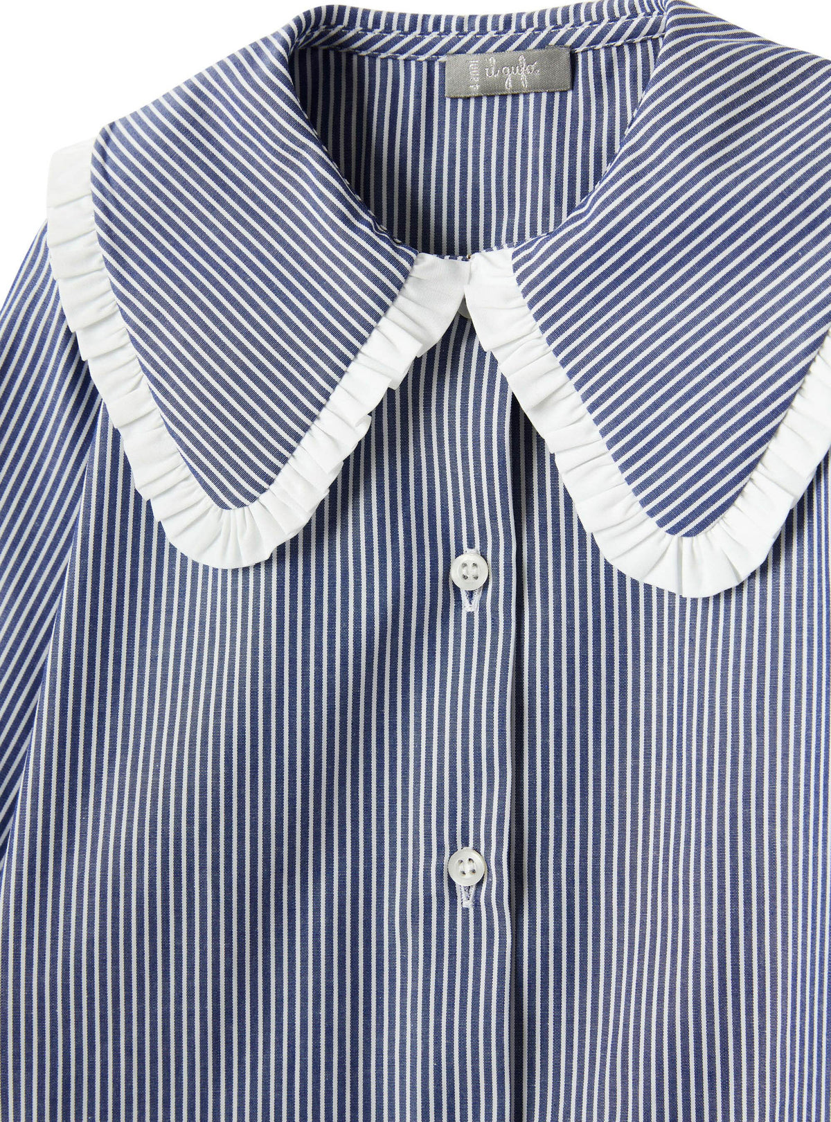 Striped Shirt With Maxi Collar