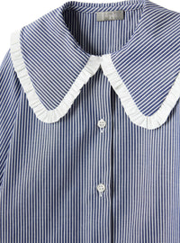 cl219c1052_489 // DOUBLON PAS FUSION /// DOUBLON DEVIENT OK PICS / Camicia a righe con maxi colletto