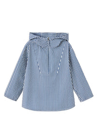 Camicia a righe con cappuccio