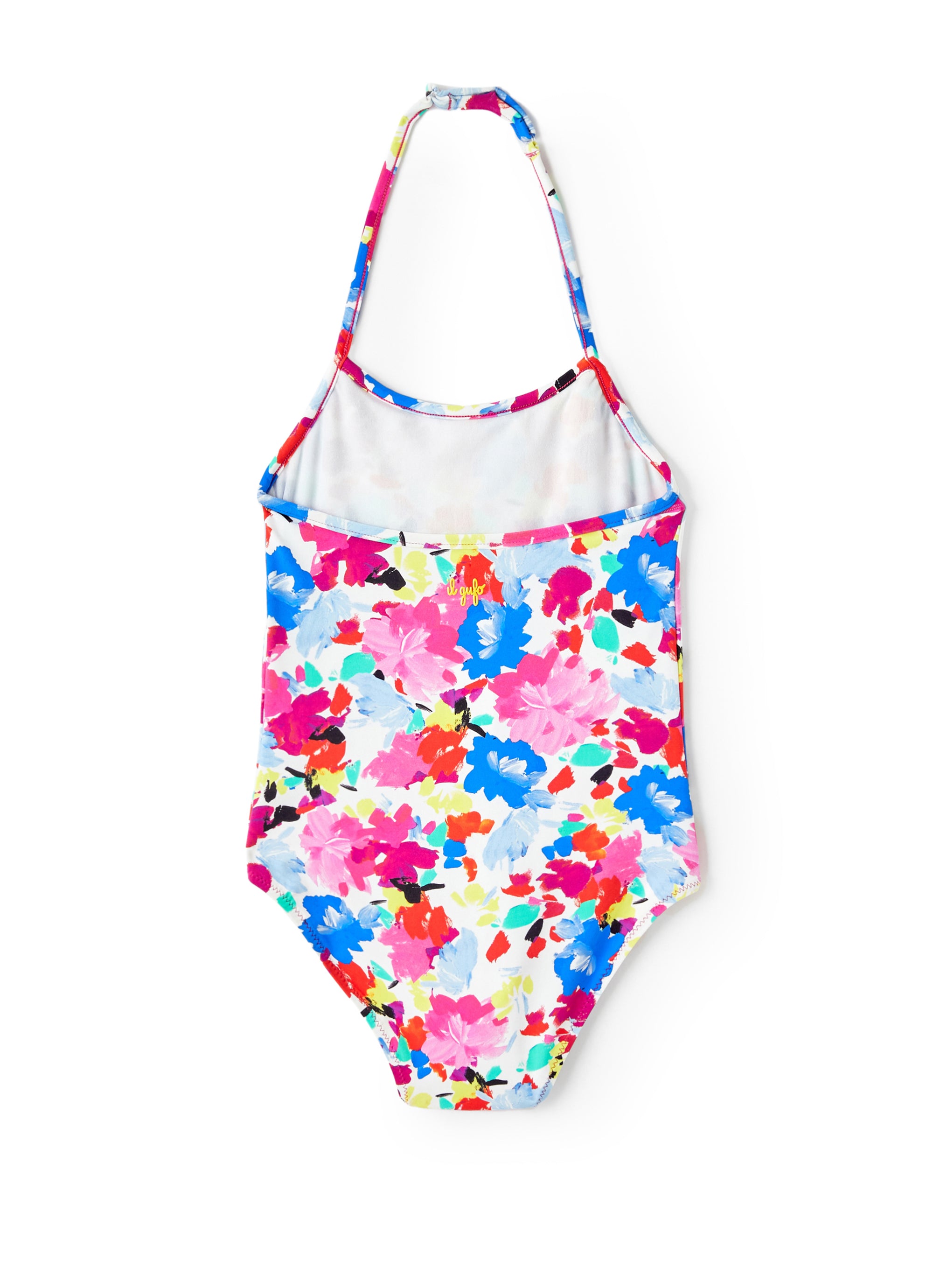 Floral patterned one-piece swimsuit